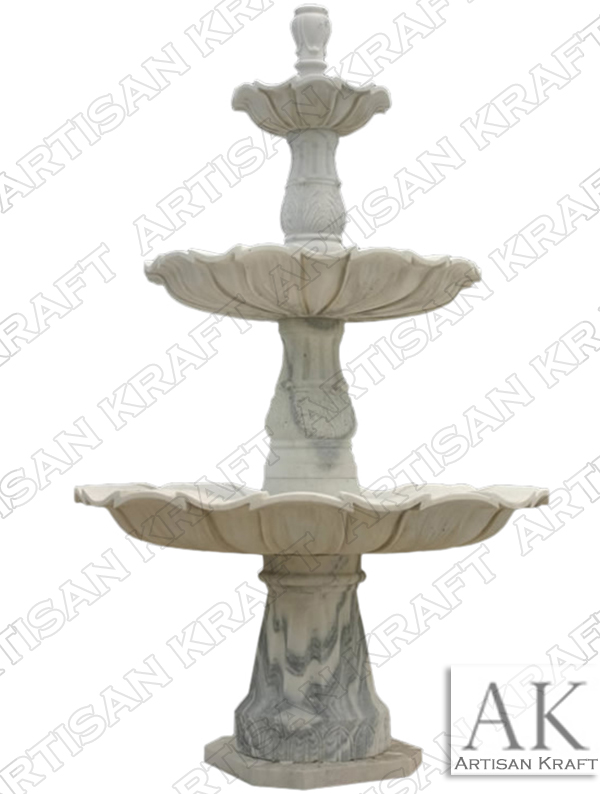 Garden Pedestal Marble Fountain