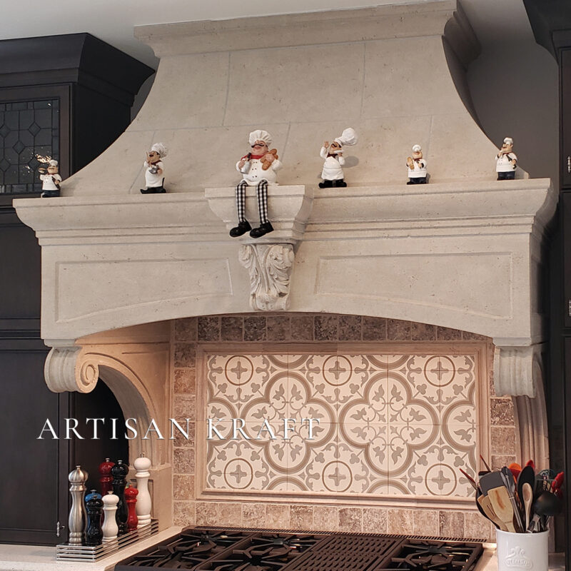 Florentine Cast Stone Kitchen Range Hoods Collection - Old World Stoneworks