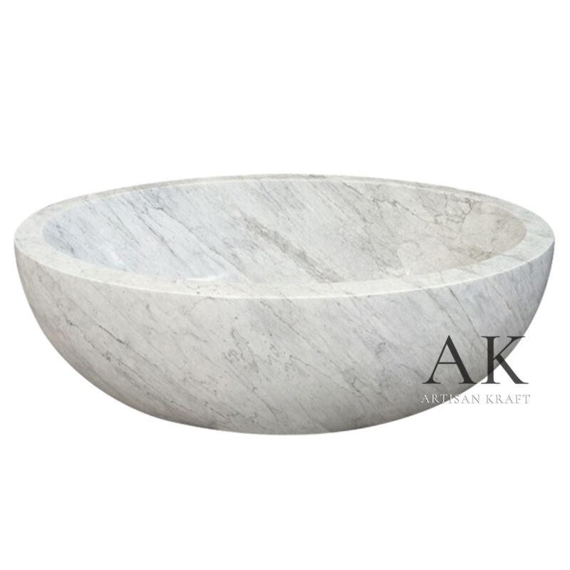 Del Mar Oval Stone Bathtub