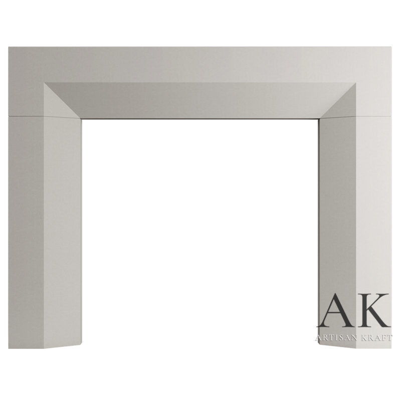Beveled Cast Stone Mantel