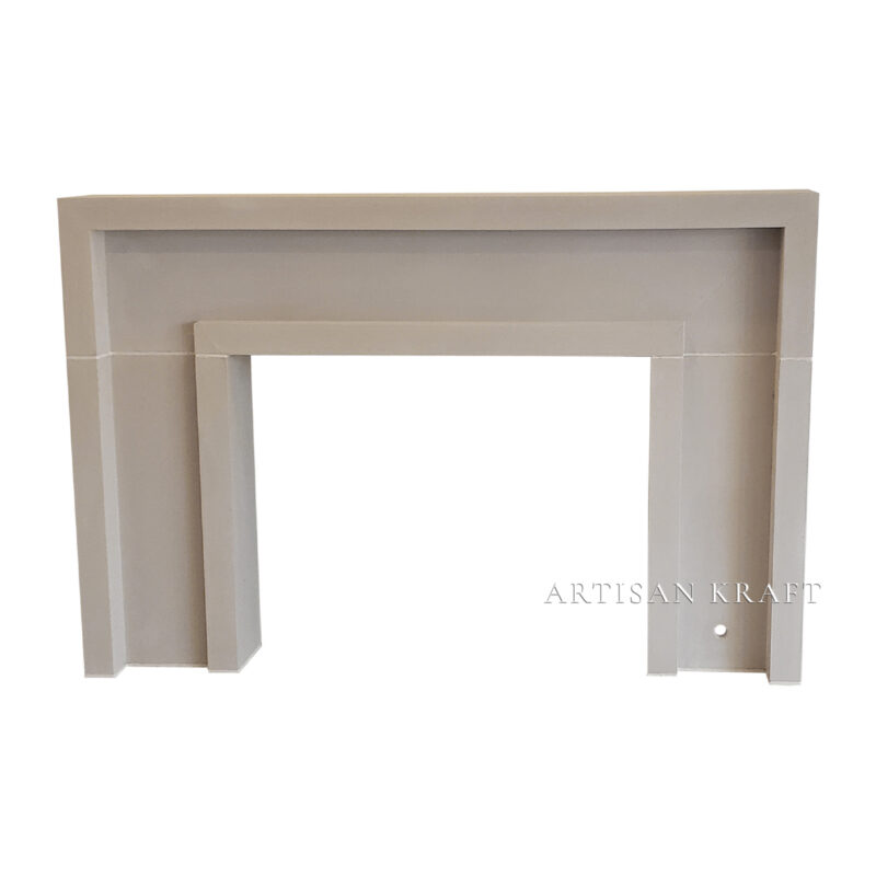 Modern Contemporary Cast Stone Mantel