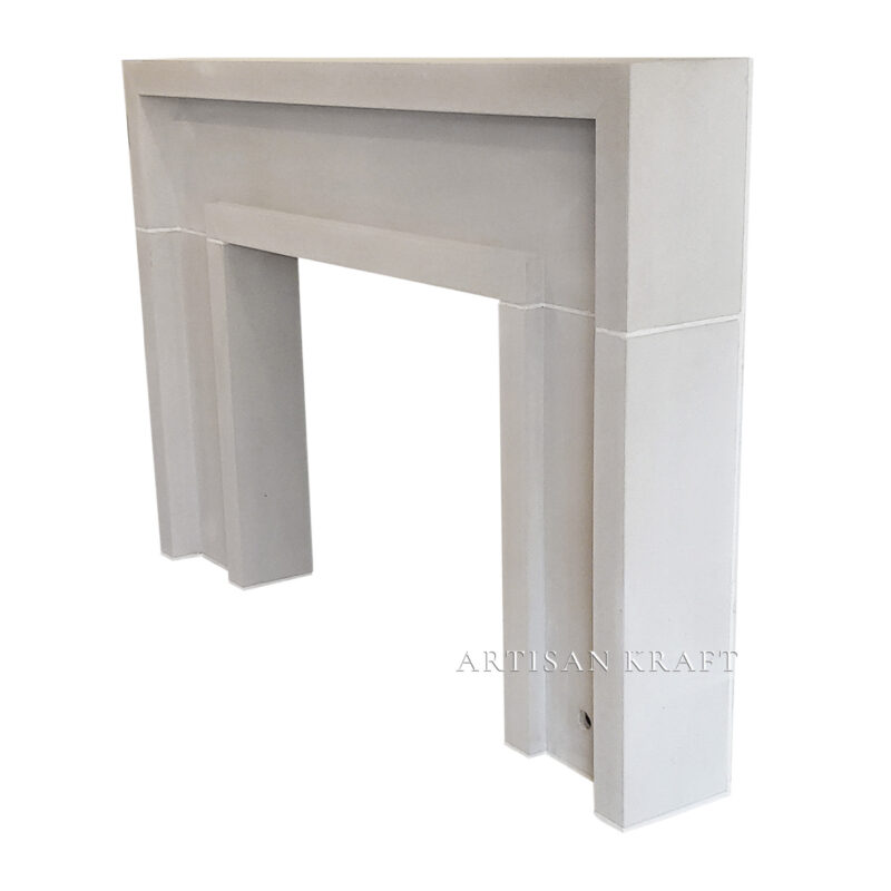 Modern Contemporary Cast Stone Mantel