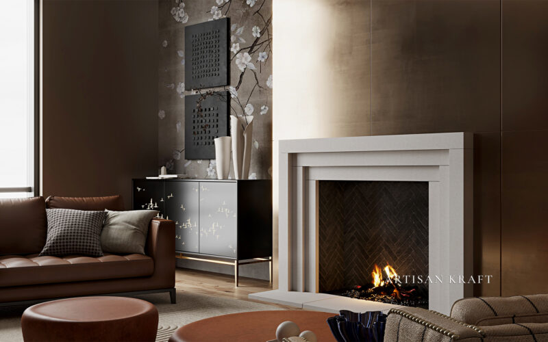 Portland Cast Stone Mantel
