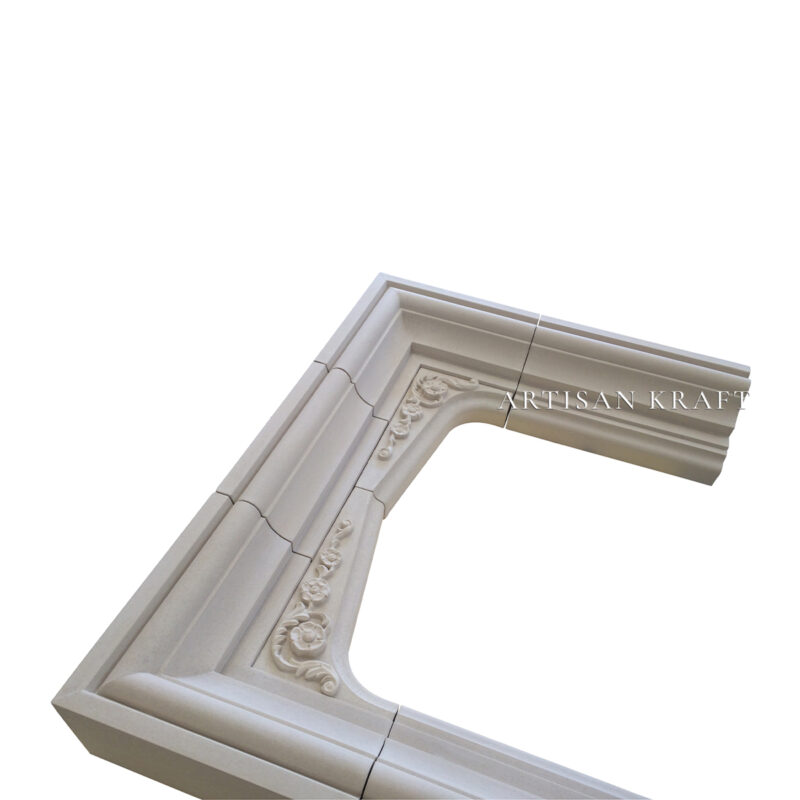 Traditional Tudor Cast Stone Mantel