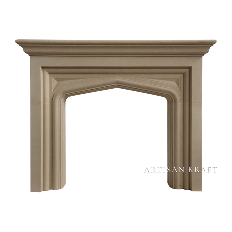 Diamond Tudor Fireplace Mantel