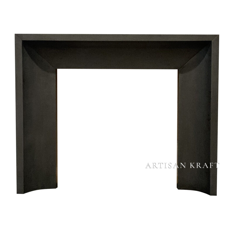 Beveled Curved Fireplace Mantel