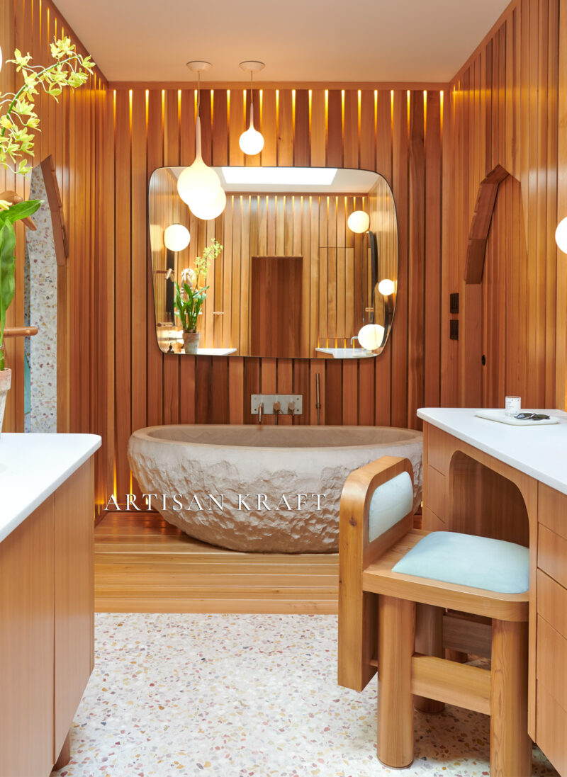 Pacific Chiseled Stone Bathtub