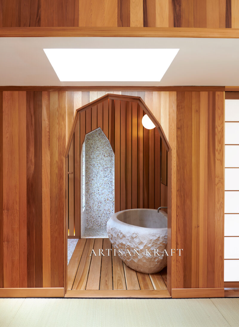 Pacific Chiseled Stone Bathtub