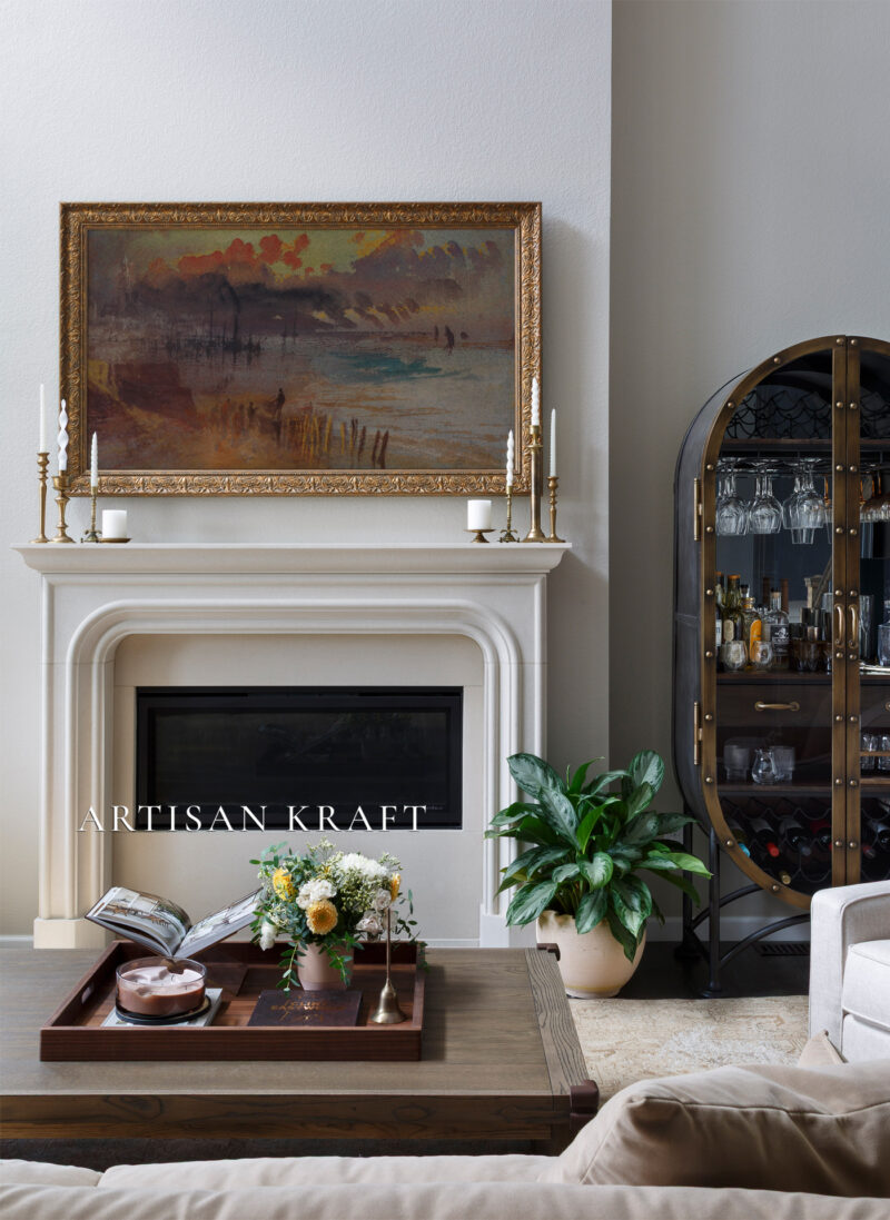 Brentwood Cast Stone Mantel