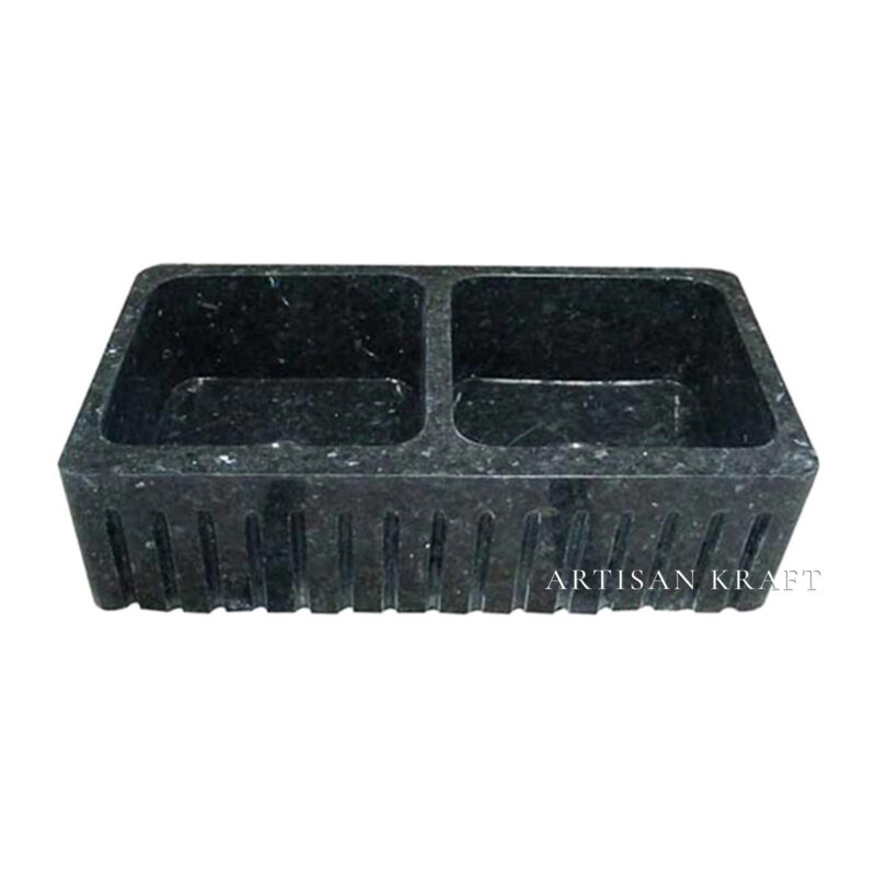 Black Marble Farmhouse Sink