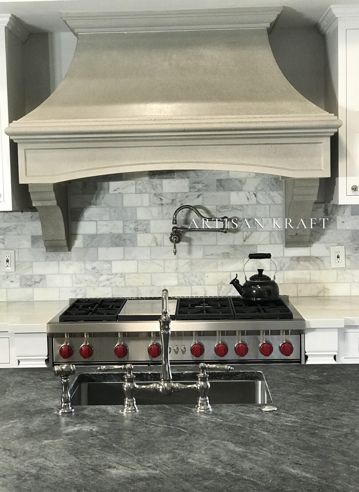 Oxnard Stone Range Hood - Artisan Kraft